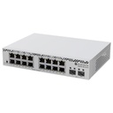 CSS318-16G-2S+IN,  Cloud Smart Switch CSS318-16G-2S+IN, 16x GEth, 2xSFP+, SwOS, para escritorio