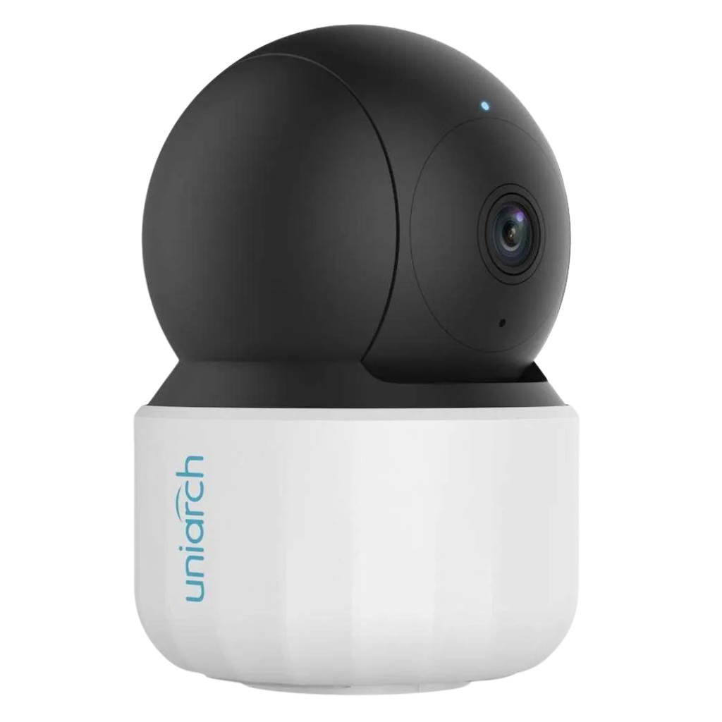 Uho-S3E-M3, Cámara IP Mini PT WiFi, 3MP, Lente 4mm, Micrófono y Bocina, IR 10m, Micro SD hasta 256GB, H.265, USB-C, Interiores
