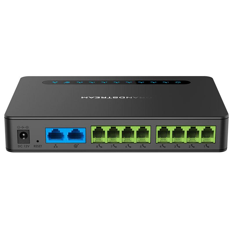 HT818, ATA VOIP con 8 puertos FXS y ruteador integrado