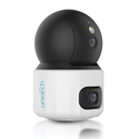 Uho-S3S-M33D, Cámara IP Mini PT WiFi, Doble lente 3MP+3MP, Lentes 4mm, IR 10m, Micro SD, Mic y bocina, H.265, USB-C, para interiores, serie Panda