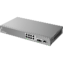 GWN7801P-PRO, Switch PoE Administrable capa 2, 8 x GigaEth PoE/PoE+ y 2 x 2.5Giga SFP. 145.5w, 30w máx puerto PoE