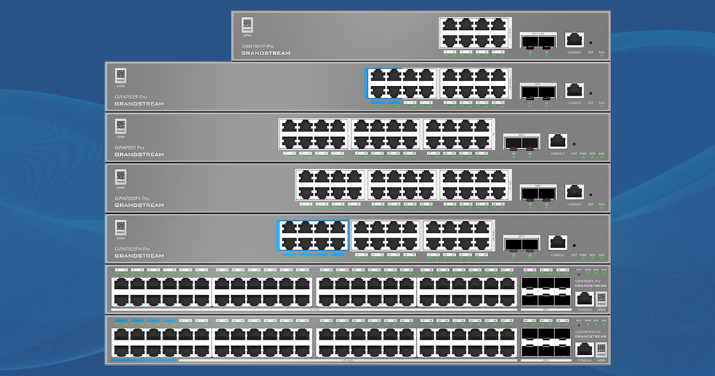 GWN7802P-PRO, Switch PoE Administrable capa 2, 16 x GigaEth PoE/PoE+/PoE++ y 2 x 10Giga SFP+, 294.4w, 60w máx puerto PoE