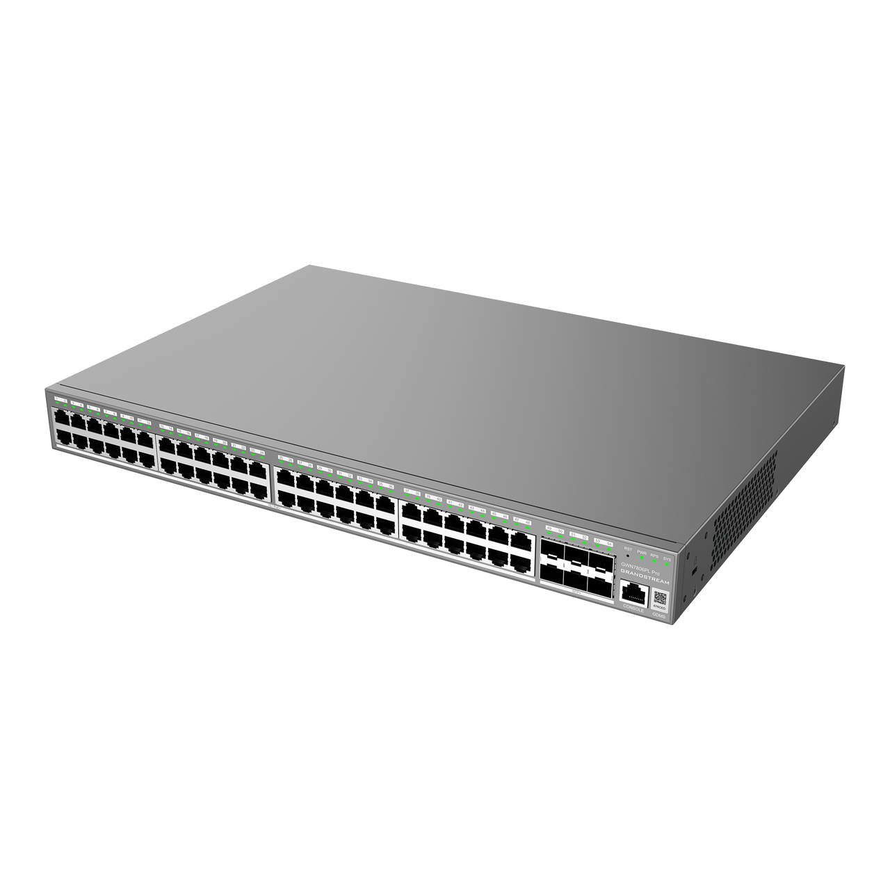 GWN7806PL-Pro, Switch PoE Administrable capa 2, 48 x GigaEth PoE/PoE+ y 6 x 10Giga SFP+, 509.3w, 30w máx puerto PoE