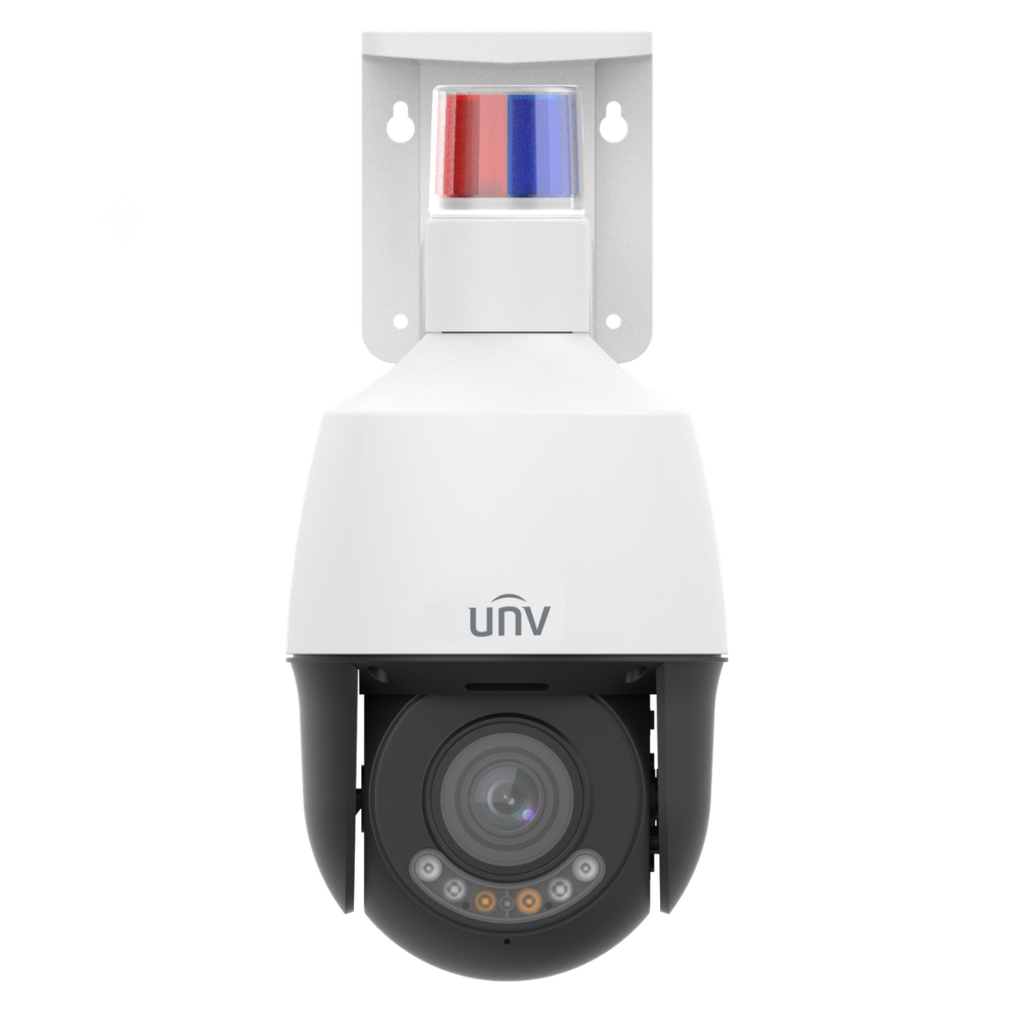 IPC6315LFW-AX5C-VG1, Camara IP Mini PTZ 5x, 5MP Exterior IP66, IR 50m, Micrófono, Bocina y Estrobo, Serie Easy