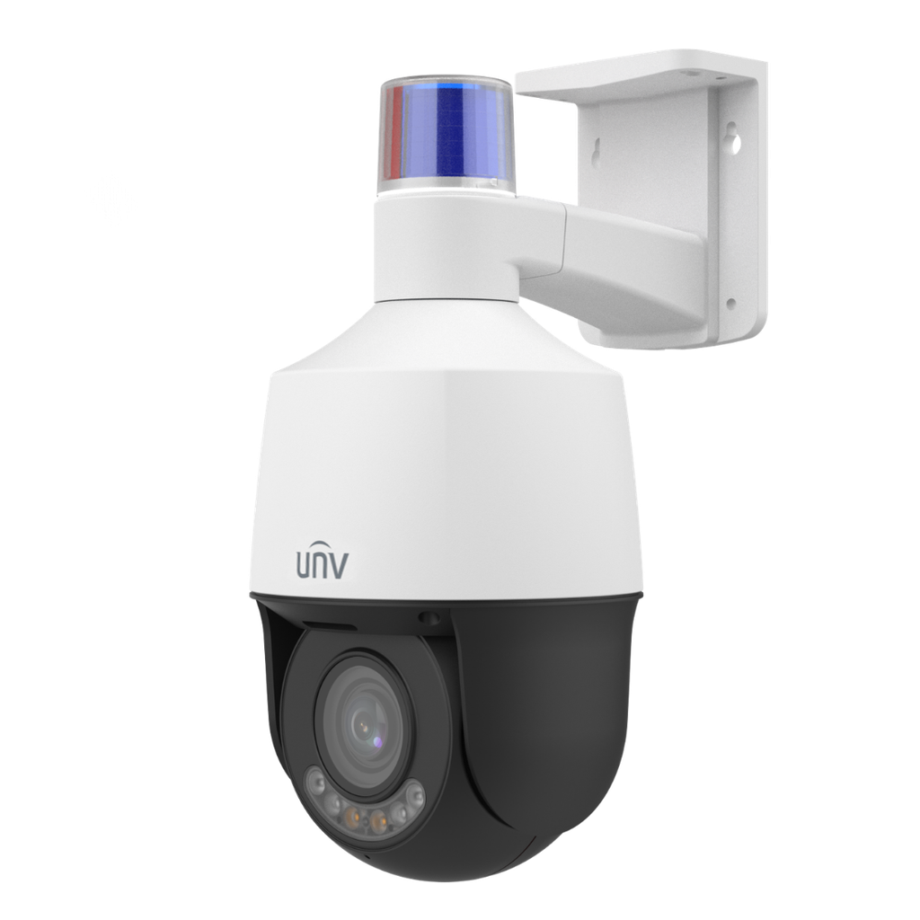 IPC6315LFW-AX5C-VG1, Camara IP Mini PTZ 5x, 5MP Exterior IP66, IR 50m, Micrófono, Bocina y Estrobo, Serie Easy