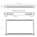 FPCC1SXMM12LC2, Panel para fibra óptica FIBREPLUS, 6 x LC Duplex OM4 multimodo, 12 hilos, kit de empalme, 1UR, bandeja deslizable