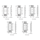 4164x-xxx, Inserto Decora con 1 a 6 puertos QuickPort, color blanco