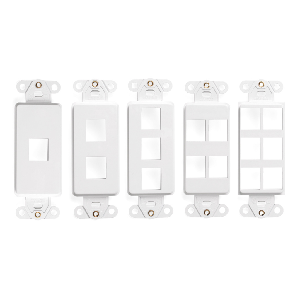 4164x-xxx, Inserto Decora con 1 a 6 puertos, QuickPort, color blanco