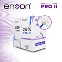 12263L305, Cable UTP Cat6 serie Pro-II 23AWG Cobre, Bobina 305Mts, forro PVC Azul, uso interior