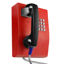 JR206-FK-SIP, Teléfono IP Antivandálico, 12 teclas, SIP, PoE, Acero Pintado en color rojo, montaje en pared, 248x185x133