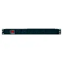 ENS-PDU6, Barra horizontal de 6 contactos eléctricos para rack, 1UR, 2.5 Amps