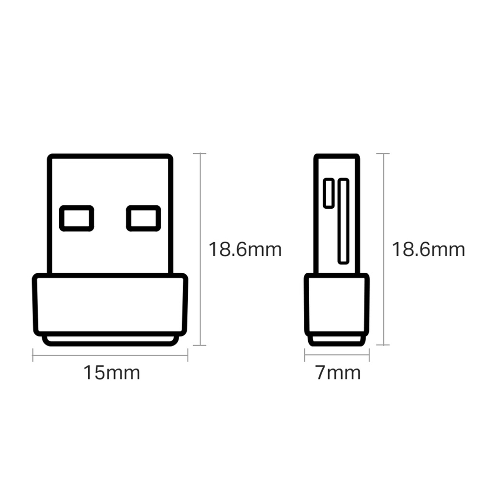 ARCHER T2U NANO, Adaptador USB - Wifi  Dual Band AC600