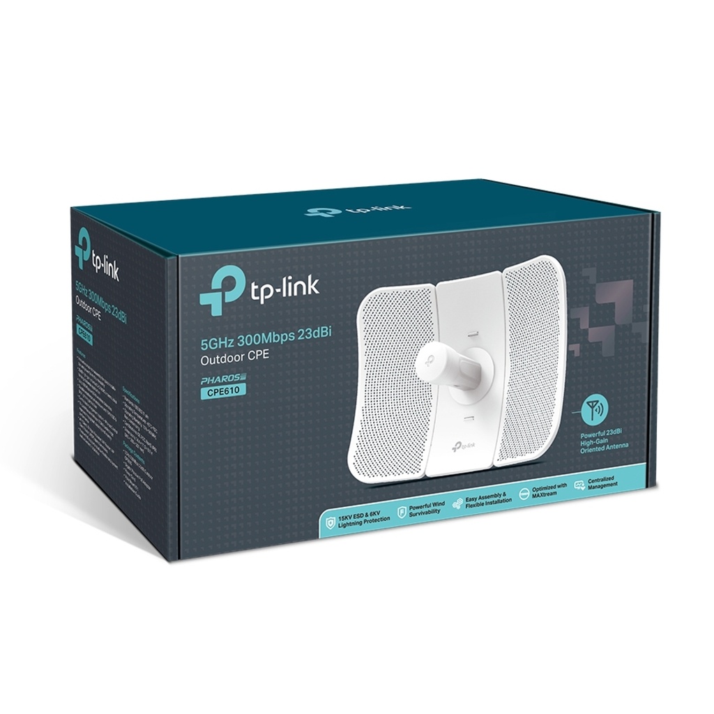 CPE610, CPE Exterior 5 GHz 300Mbps, 23dBi, 29dBm