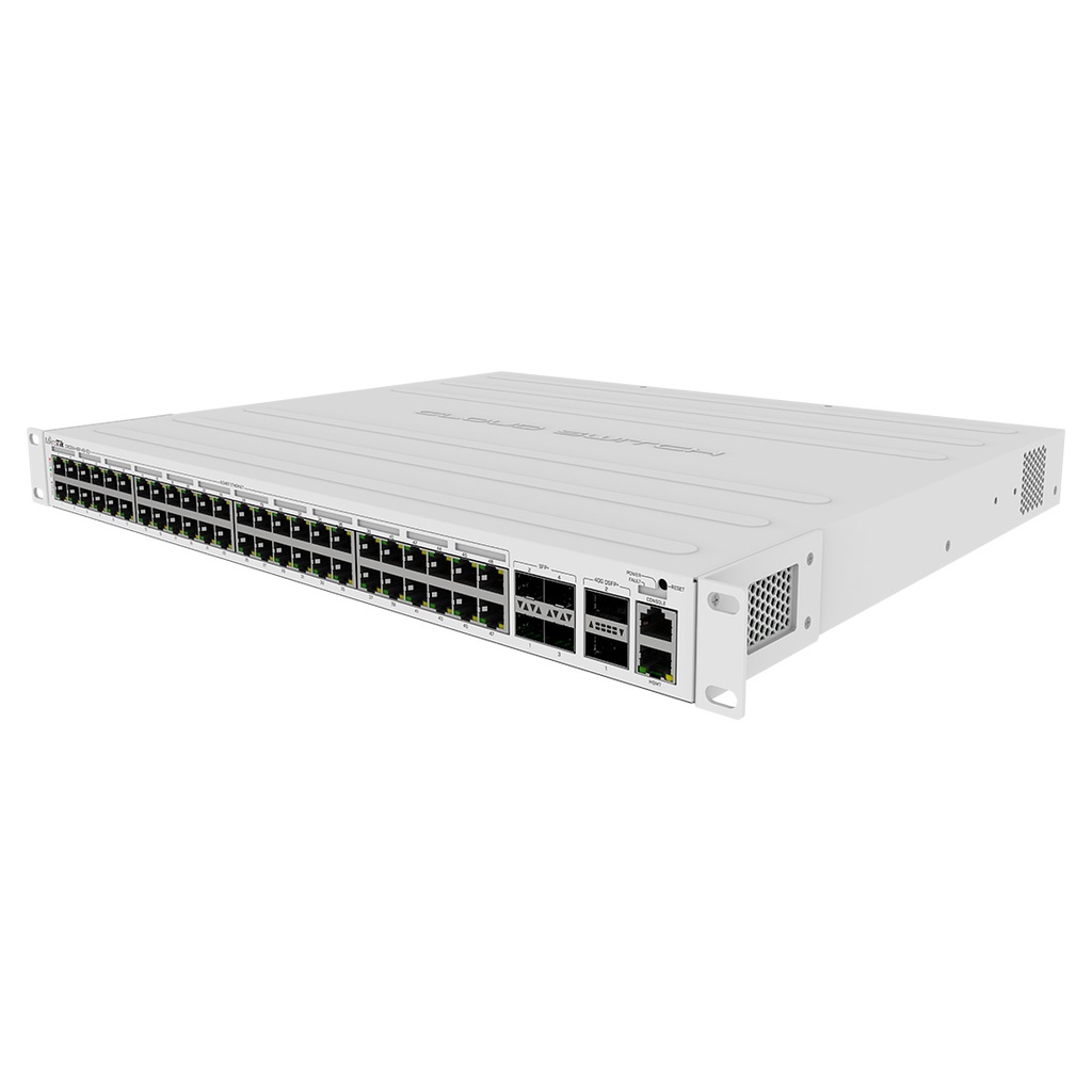 CRS354-48P-4S+2Q+RM, Switch PoE 48 GbEth, 700w,  802.3af/at, 4 SFP+ y 2QSFP+ de 40G