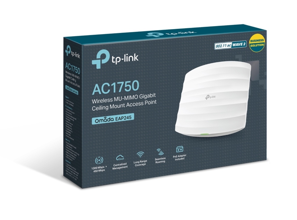 EAP245, AP Inalambrico Dual Band AC1750, Techo/Pared