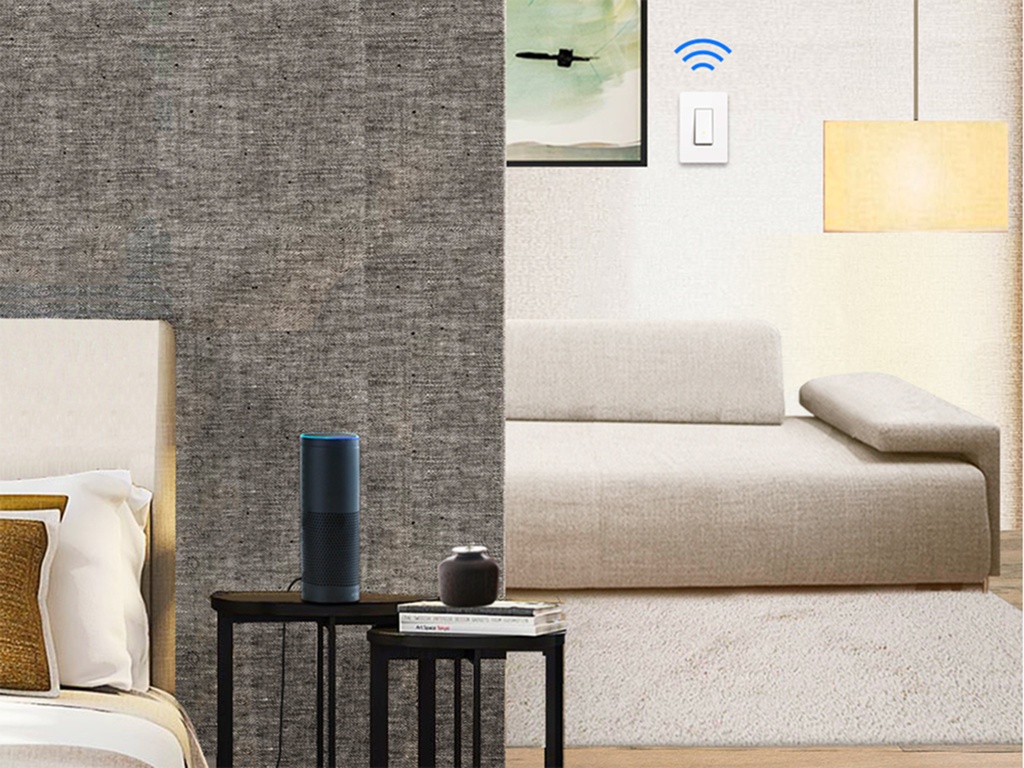 HS200, Interruptor pared para iluminación WiFi, 15A, 600W