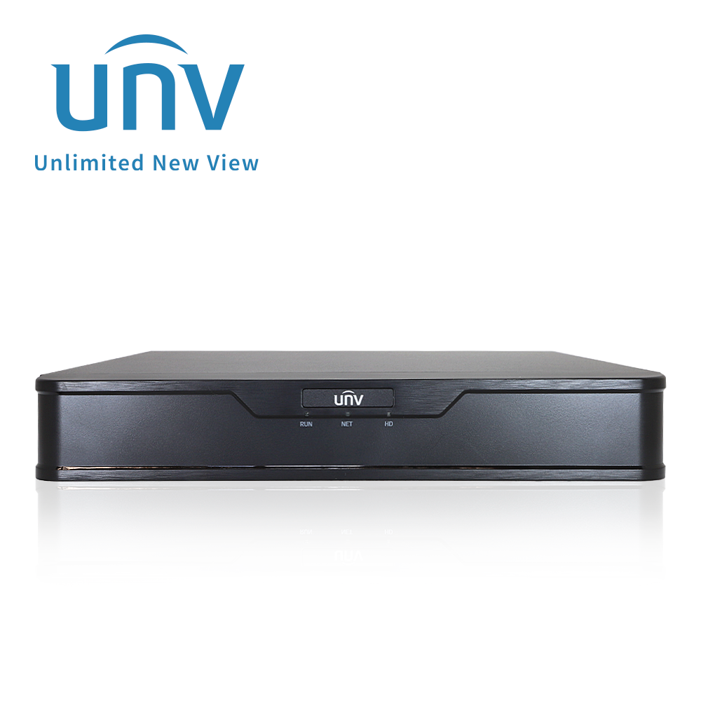 NVR301-08S3-P8, NVR 8MP 8Ch, 8 PoE 300m, 1 HDD hasta 6TB, HDMI 4K y VGA, 64 Mbps, Ultra265, Analitícas, VCA Search IA (Easy)