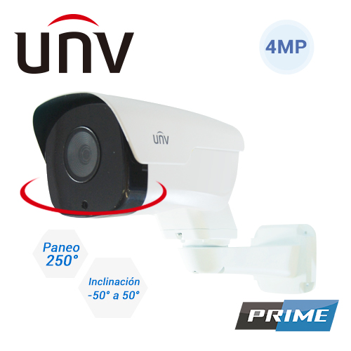 IPC744SR5-PF40-32G, Cámara IP Pan/Tilt, 4 MP, Analítica IR 50m, PoE, ONVIF, Int/Ext