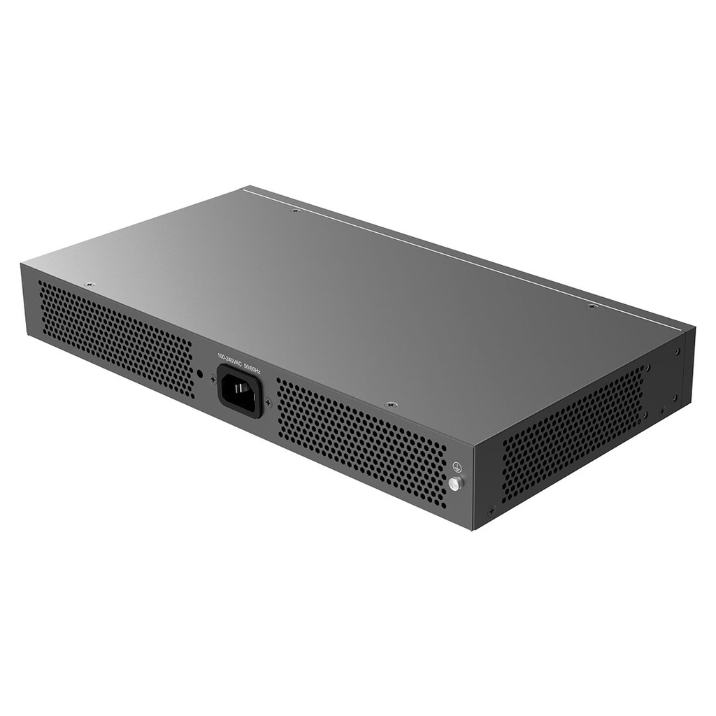 GWN7801P, Switch PoE Administrable capa 2, 8 x GigaEth PoE/PoE+ y 2 x Giga SFP. 150w, 30w máx puerto PoE