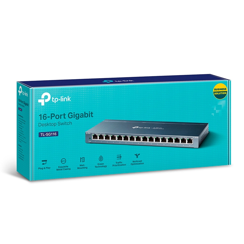 TL-SG116, Switch Gigabit no administrable de 16 puertos 10/100/1000 Mbps para escritorio