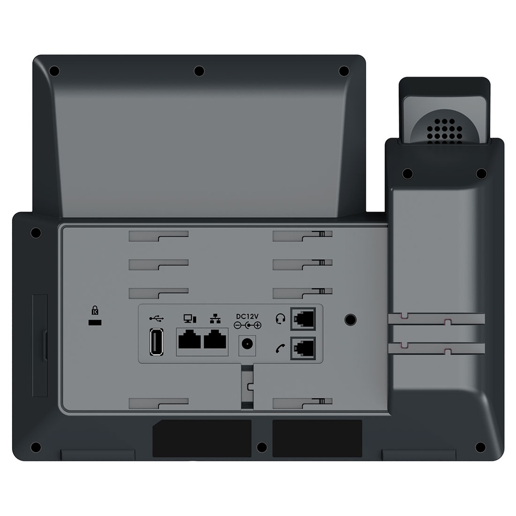 GRP2670, Teléfono IP HD Carrier-Grade, 6 cuentas SIP, 12 líneas, WiFi, Pantalla táctil 7", GigaEth, Bluetooth, PoE