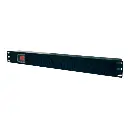 ENS-PDU6, Barra horizontal de 6 contactos eléctricos para rack, 1UR, 2.5 Amps