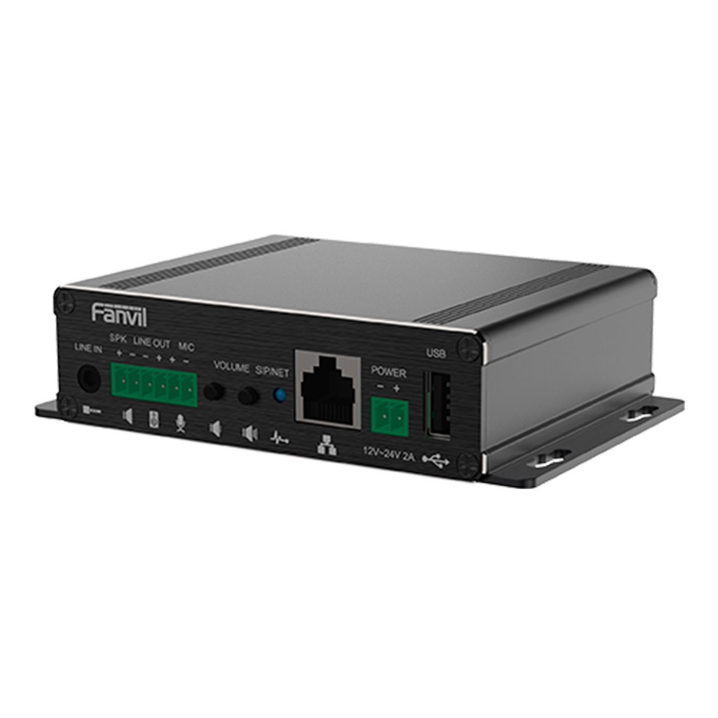 PA3F, Gateway SIP/VoIP, para voceo o intercomunicación, 30W, 3.5mm y USB