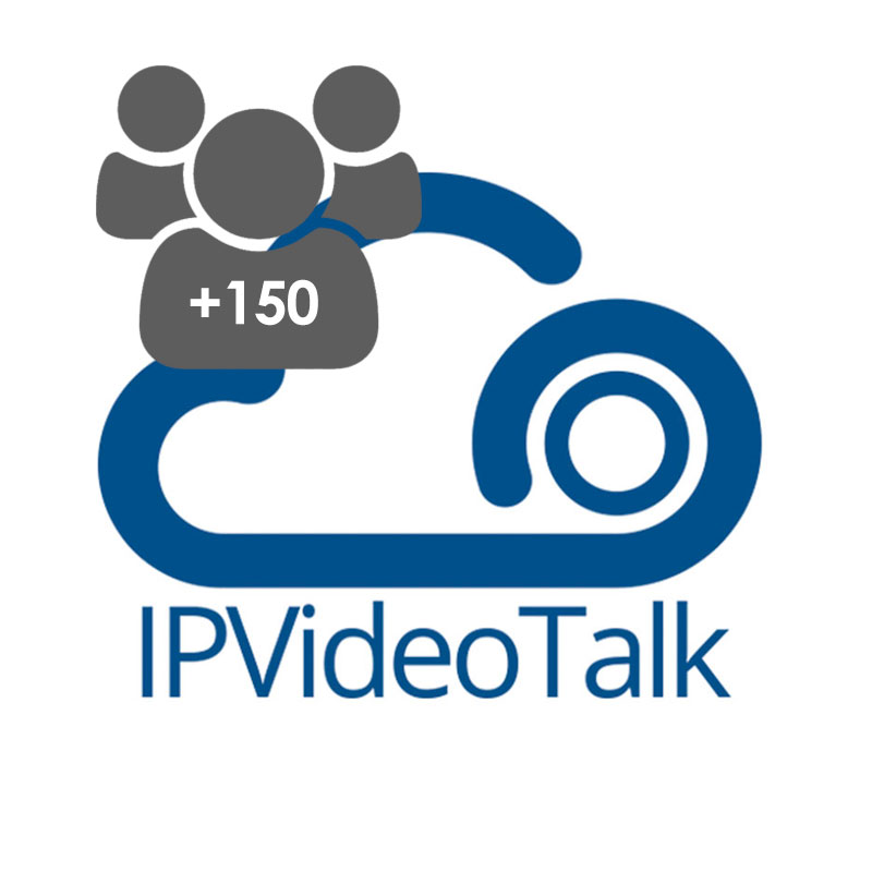 IPVideoTalk 150-Party Add-On, Expande a +150 participantes, para todos los planes