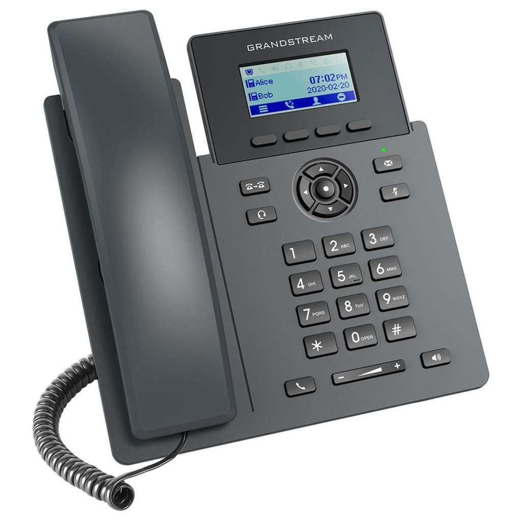 GRP2601, Teléfono IP 2 cuentas SIP 2 líneas, No Poe