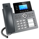 GRP2604, Teléfono IP, 6 cuentas SIP, 3 líneas, No PoE, 10 Mems