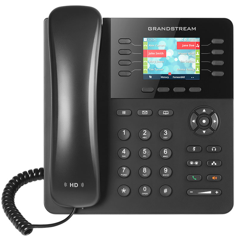 GXP2135, Teléfono IP HD, 4 SIP/Líneas, PoE, GigaEth, Bluetooth