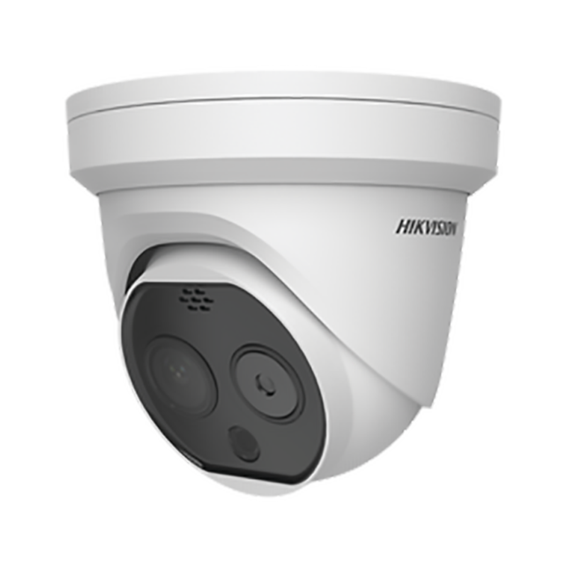 DS-2TD1217B-3/PA,Turret IP Detección Temperatura Corporal, Medición Multiple, Alto Flujo, Lente térmico 3mm