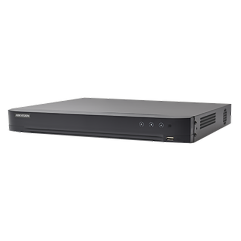 DS-7224HQHI-K2, DVR 4 Mp, 24 Canales TURBOHD + 8  IPs, 2 Bahías de Disco Duro, 1 Canal Audio, analítica