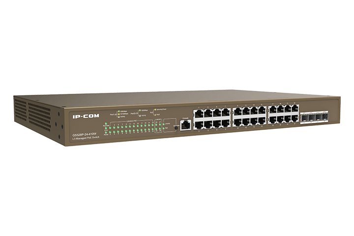 G5328P-24-410W,  Switch PoE Administrable, 24 Giga, 4 SFP, 370W