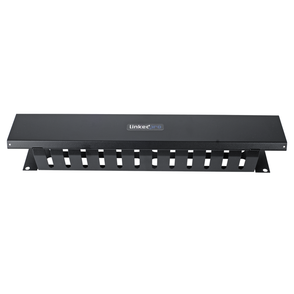 LPCM-042U, Organizador de Cables Horizontal de 19" Metálico, 2 Unidades.