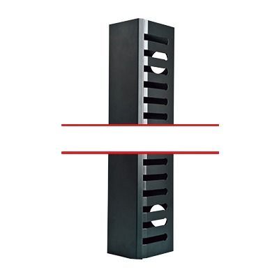 LPCV-45S,  Kit organizador vertical de cable sencillo para rack abierto de 45 unidades