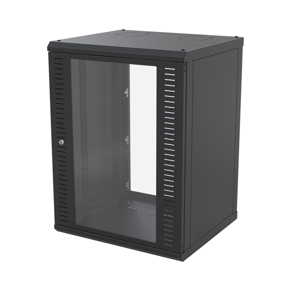 SR-1916-GFP, Gabinete Pared Cuerpo Fijo con Rack 19'' de 16 UR
