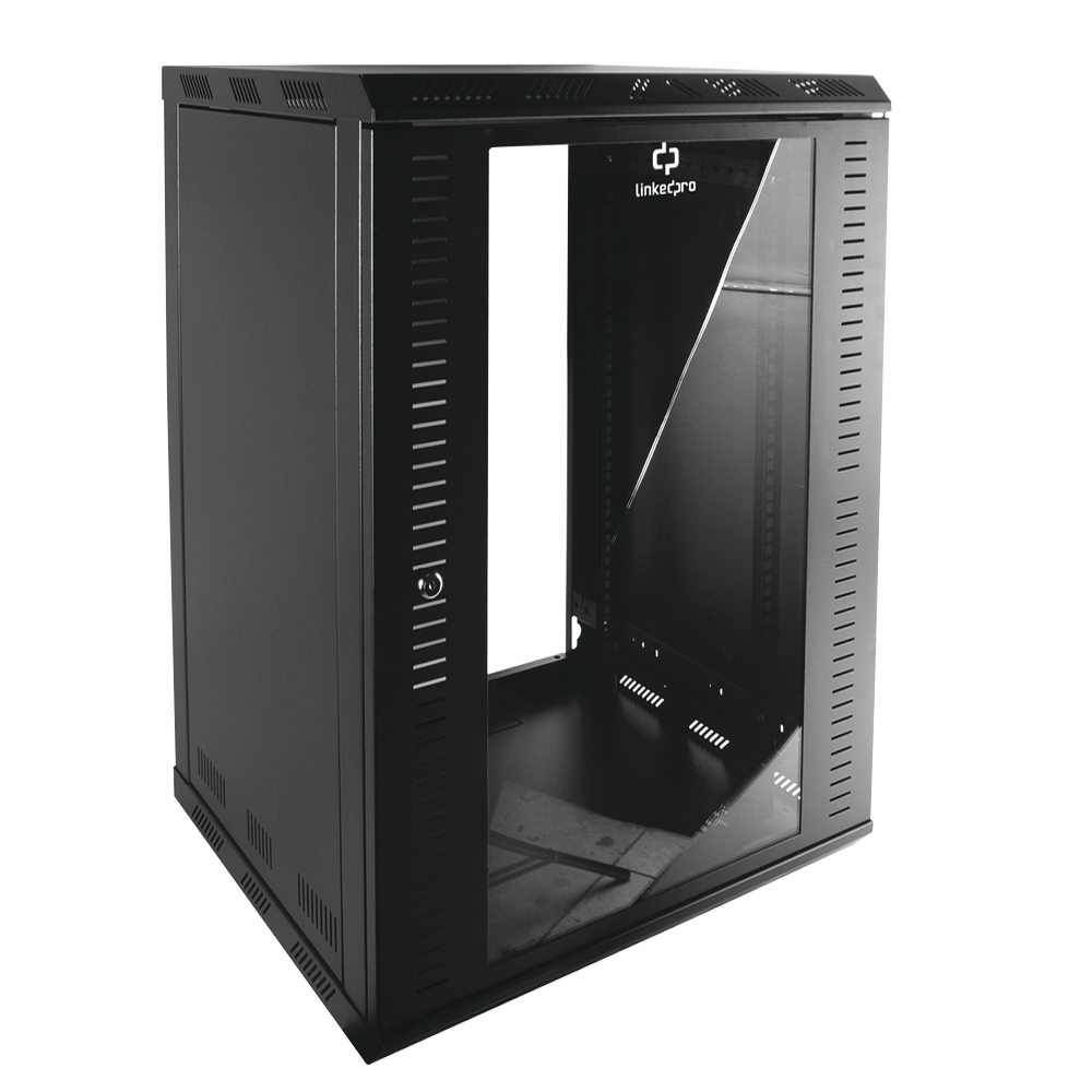 SR-1924-GFP, Gabinete Pared Cuerpo Fijo con Rack 19'' de 24 UR