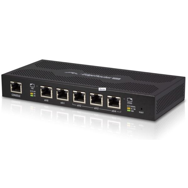 ERPOE-5, Edge Router PoE, Ruteador 5 x GigaEth PoE de 24V