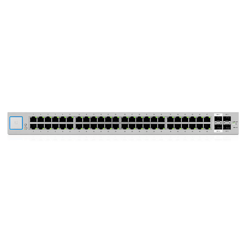 US-48, Switch UniFi, 48 x GigaEth, 2 SFP y 2 SFP+. Sin POE