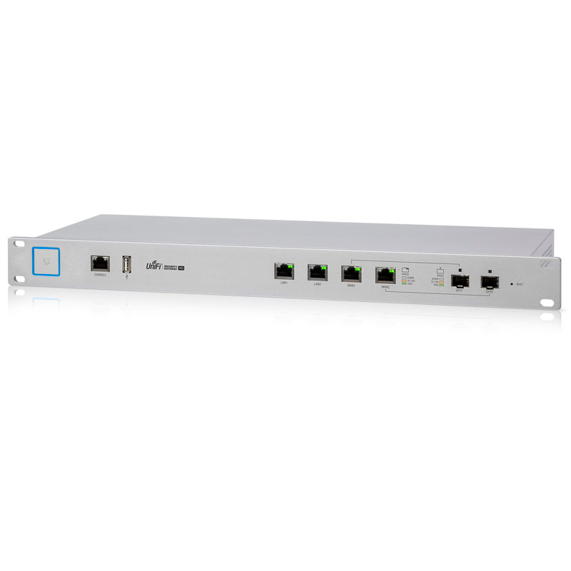 USG-PRO-4, Ruteador, 2 x GigaEth, 2 GigaEth/SFP, Controlador UniFi