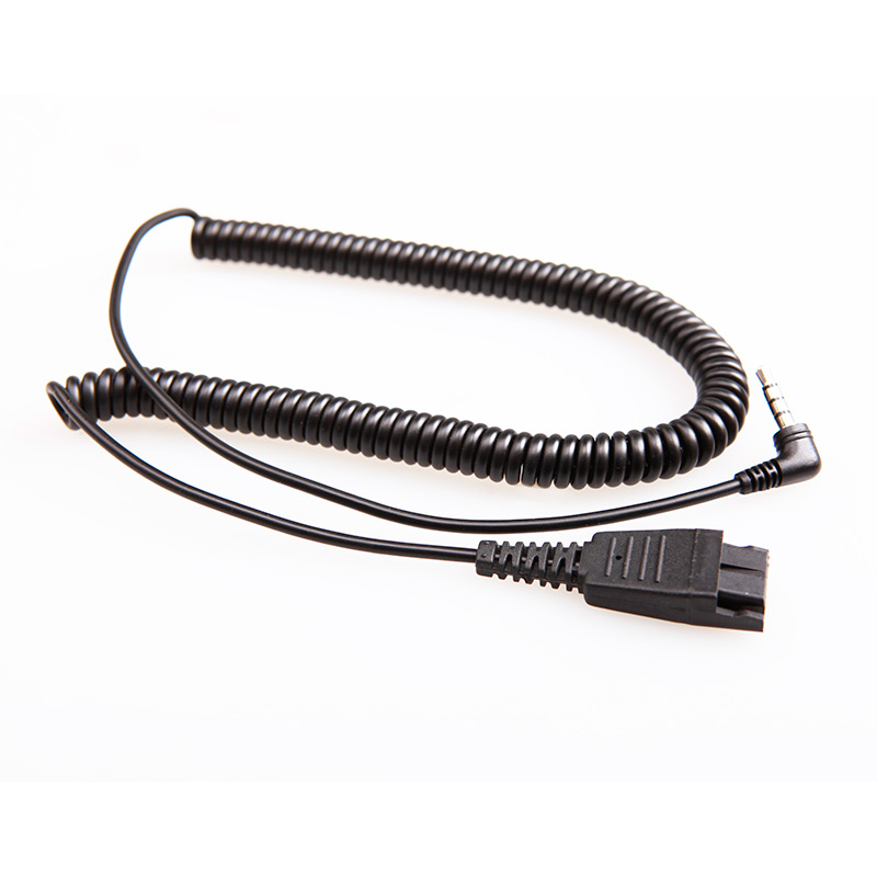 QD-3.5mm-01, Cable QD tipo Poly a 3.5mm para teléfonos IP, análogos y celulares