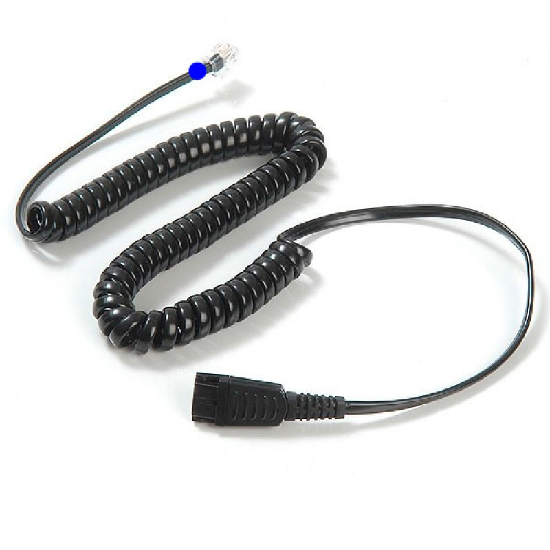 QD-RJ9-03, Cable adaptador QD tipo Poly a RJ9 para Yealink, Grandstream, Huawei