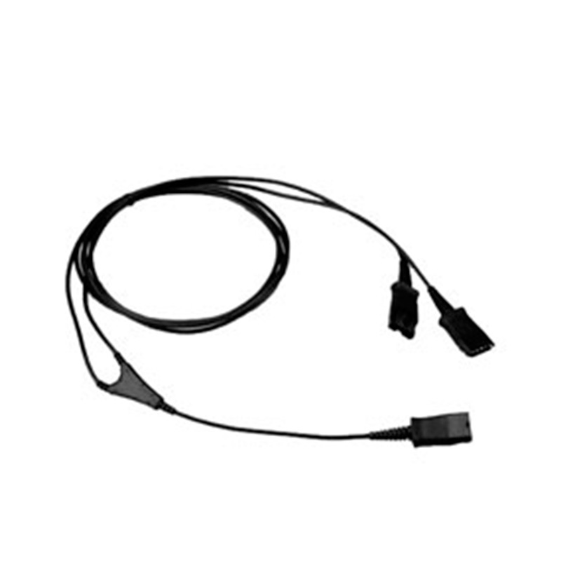 QD-Y-02, Cable adaptador QD tipo Poly a dos QD para entrenamiento sin controles