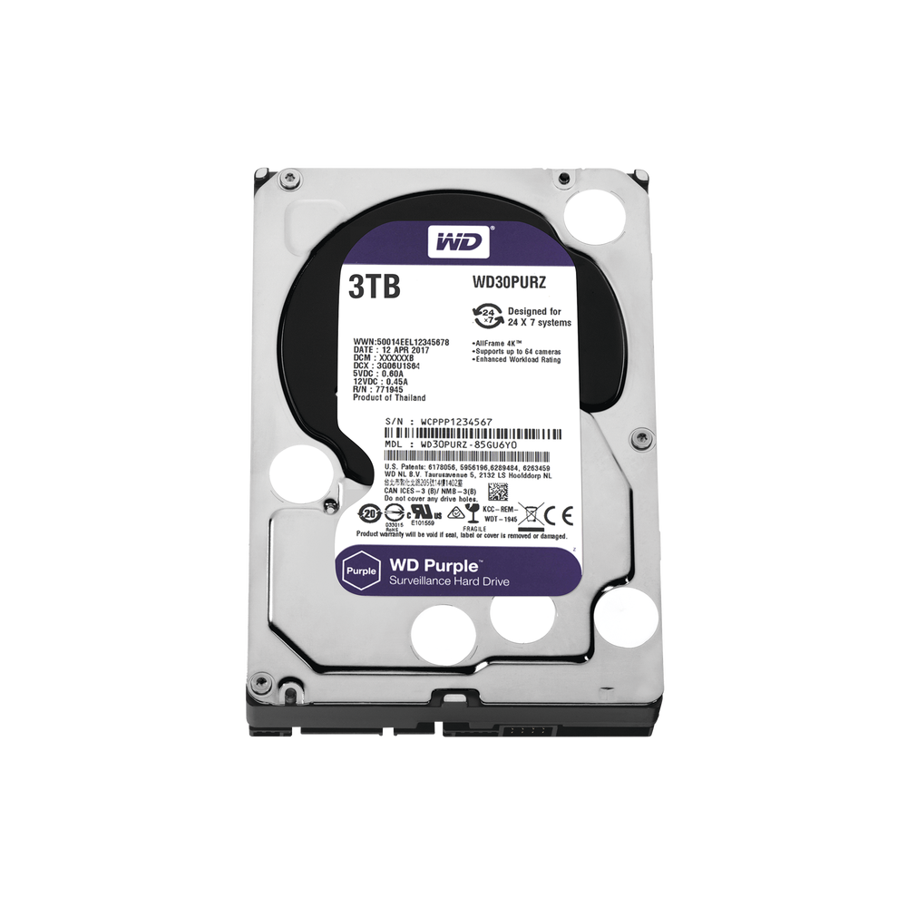 WD30PURZ, Disco duro 3TB para video vigilancia