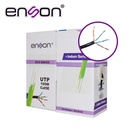 12251B100, Cable UTP Cat5E serie ECO, Cal 24AWG CCA, Bobina 100Mts, PVC Color Negro, Uso Interior