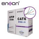 12263G305, Cable UTP Cat6 serie Pro-II 23AWG Cobre, Bobina 305Mts, Forro Gris, Interior