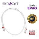 EPRO-6PC90-WH, Patch Cord RJ45 cable UTP Cat 6, ultradelgado, color blanco, longitud 90 cms.