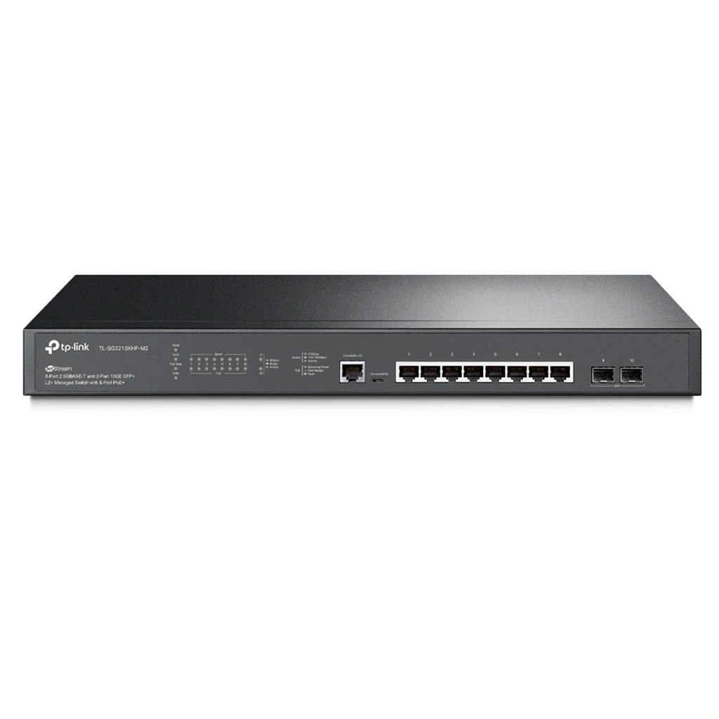 TL-SG3210XHP-M2, Switch Administrable PoE, 8x100/1000/2500Mbps, 2xSFP+10G , 240w