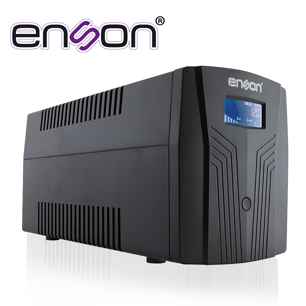 ENS-EA2150, No Break UPS, 1500VA/900W 6 contactos con batería de respaldo, línea interactiva, pantalla LCD, voltaje de entrada y salida 120VAC